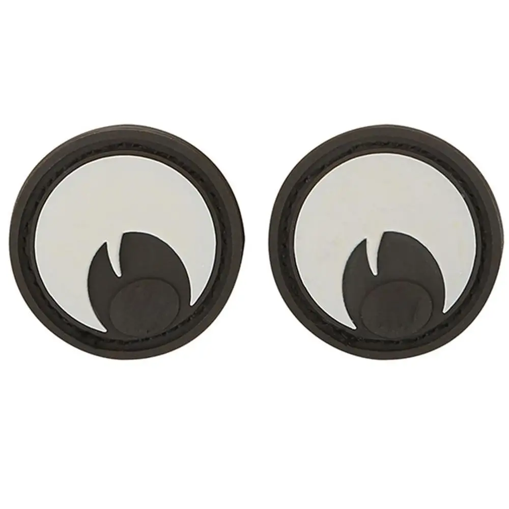 set of 2 eyes 2.3 cm Кошачьи Глаза Боевая тактическая нашивка Военная Боевая светящаяся в темноте GITD тег аппликация значок нашивка для тактического шлема сумка куртка Униформа - Цвет: set of 2 eyes 2.3 cm