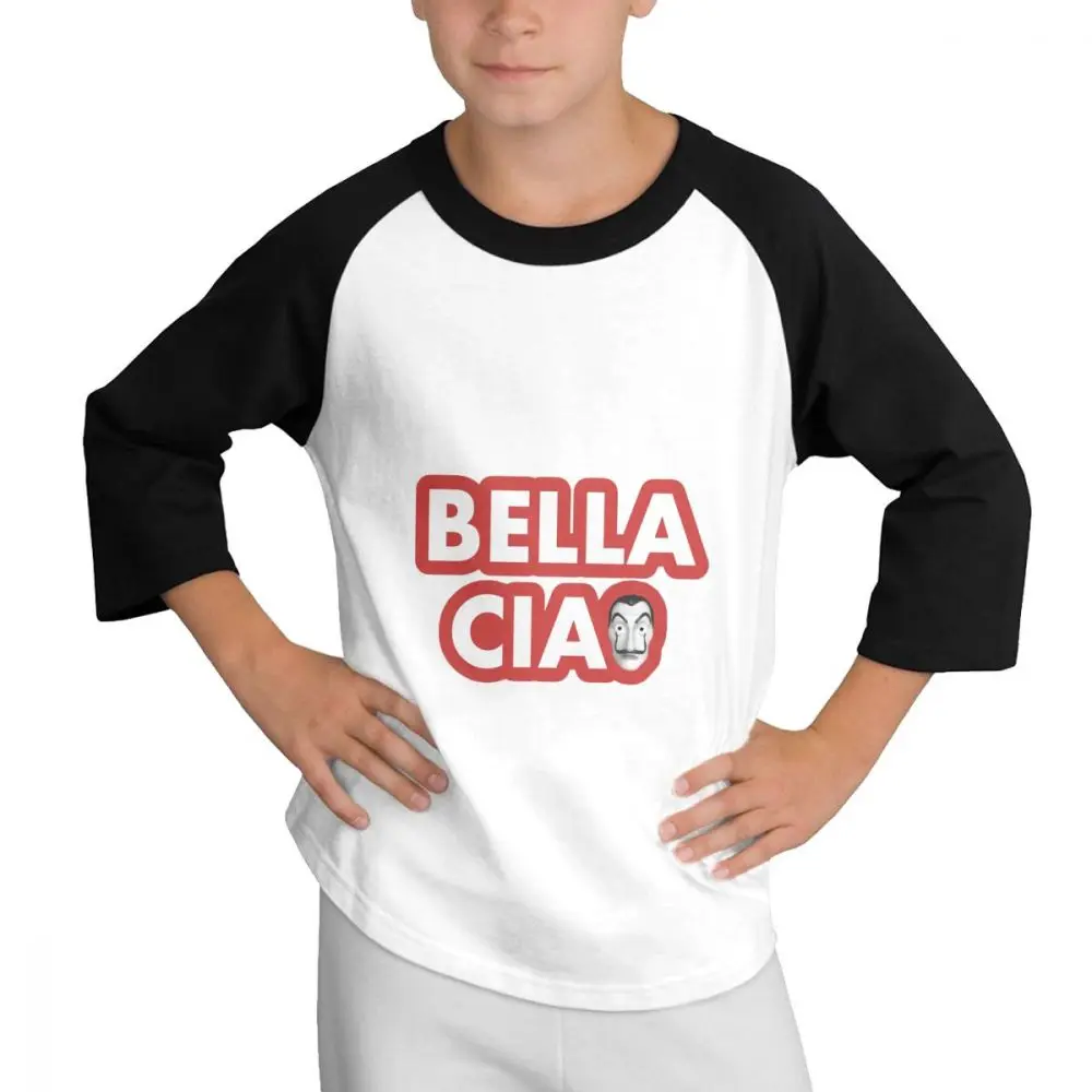 

La Casa De Papel Teen-agers Teen Sleeve Shoulder T Funny Design Money Heist Tees Tv Series Men Short Sleeve House Of Paper