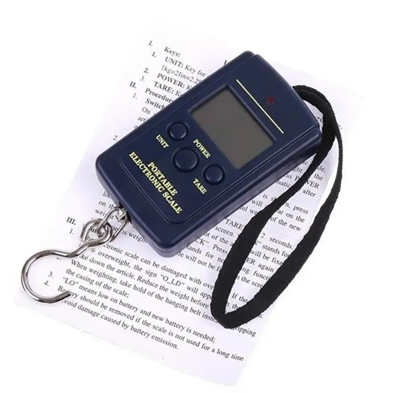 

Portable Digital Scale Mini Hand Held Hanging Scale Fishing Luggage Weighting Steelyard Precision Electronic Hanging Hook Scale