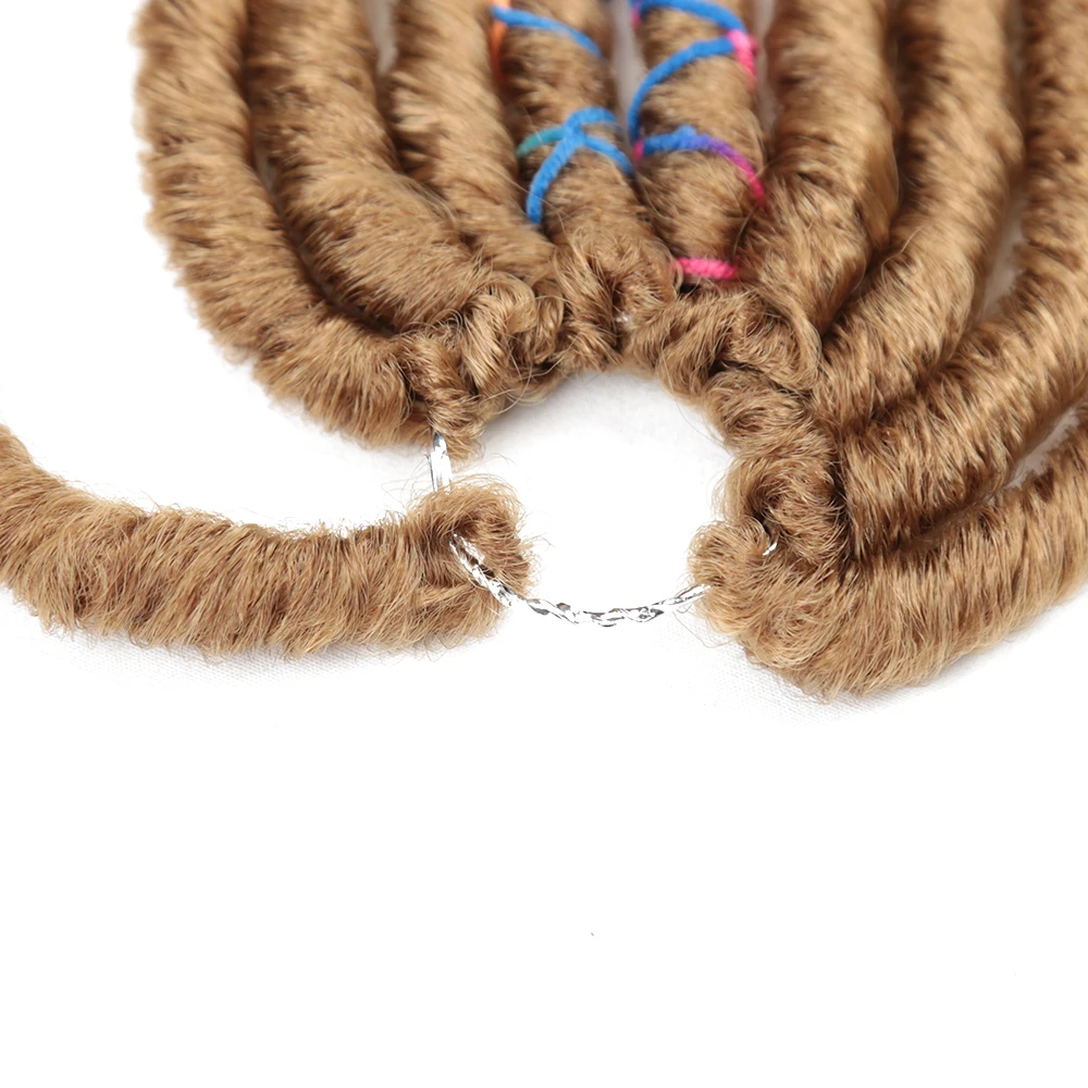 12 дюймов искусственные локоны в стиле Crochet косы волосы мягкие носки вязаные