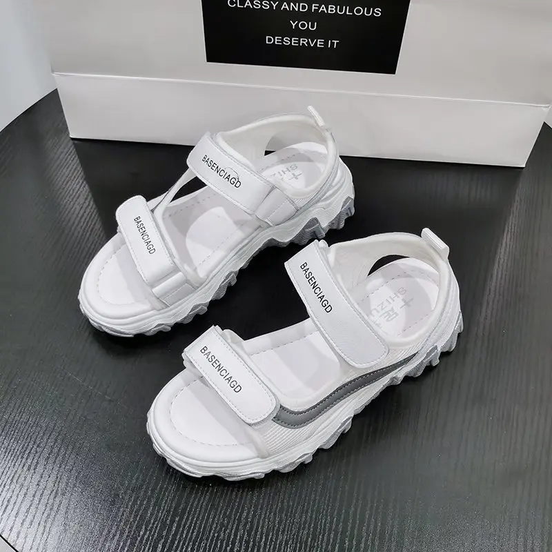 

Thick Platform Casual Sandal for Women 2021 New Summer All-match Web Celebrity Heighten Platform Sports Daddy Shoes