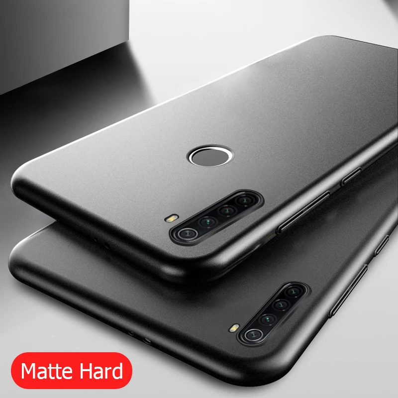 Чехол для Xiaomi Redmi Note 8 Pro жесткая матовая тонкая задняя крышка Xiomi Note8
