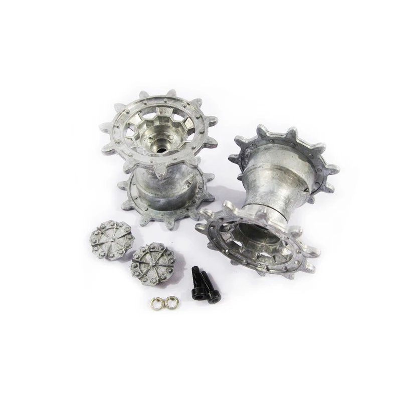 Обновленные металлические части MATO 1/16, колеса для вождения/спортивные куртки с металлическими крышками для Heng Long German Leopard2 A6 3889-1 RC tank MT153