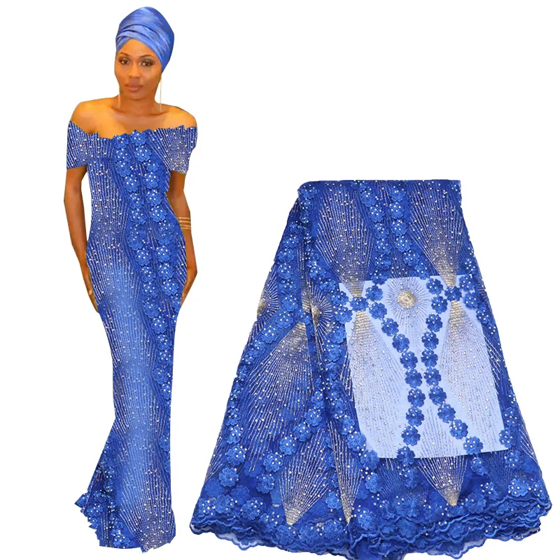 Лидер продаж! кружевная ткань 2019 вышитая нигерийская африканская Свадебная