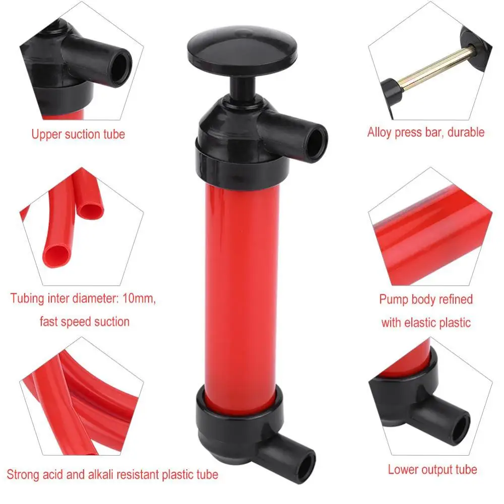 Портативный ручной автомобильный сифонный насос экстрактор масла жидкость для