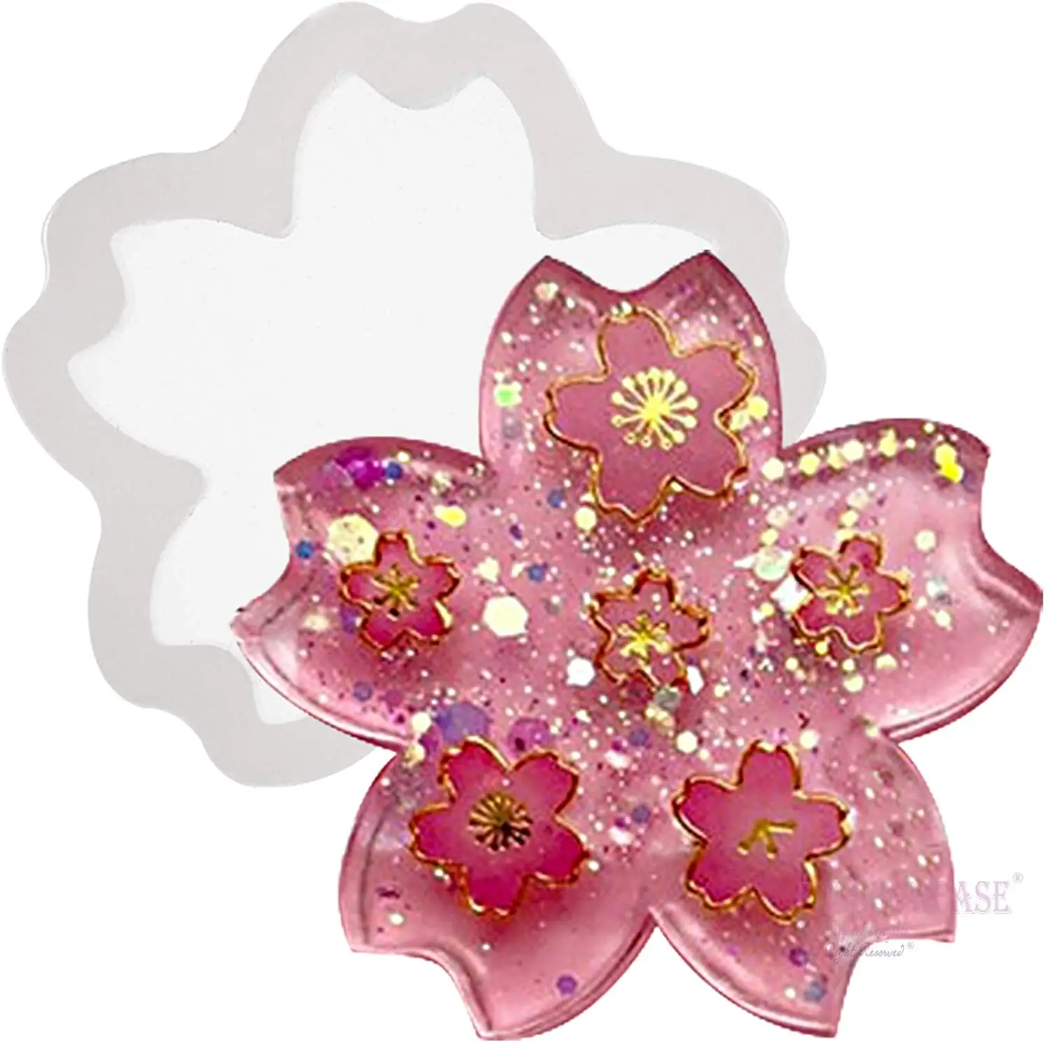 4 шт./компл. милые Сакура вишня силиконовые формы для форма литья под давлением