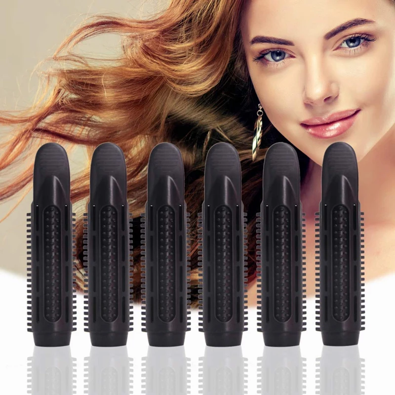 6 шт. натуральные пушистые щипцы для завивки волос волос|Щипцы завивки| |