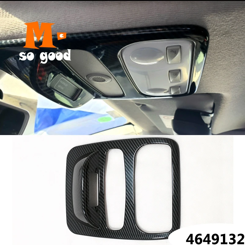 Передний абажур из углеродного волокна для Renault Clio 4 2013/14/15/16 Clio4 панель чтения