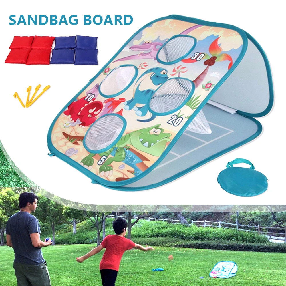 

Набор игрушек Beanbag, Настольная игрушка в виде мешка с песком, с 8 пакетами, для родителей и детей, с 4 отверстиями, игровые принадлежности для в...