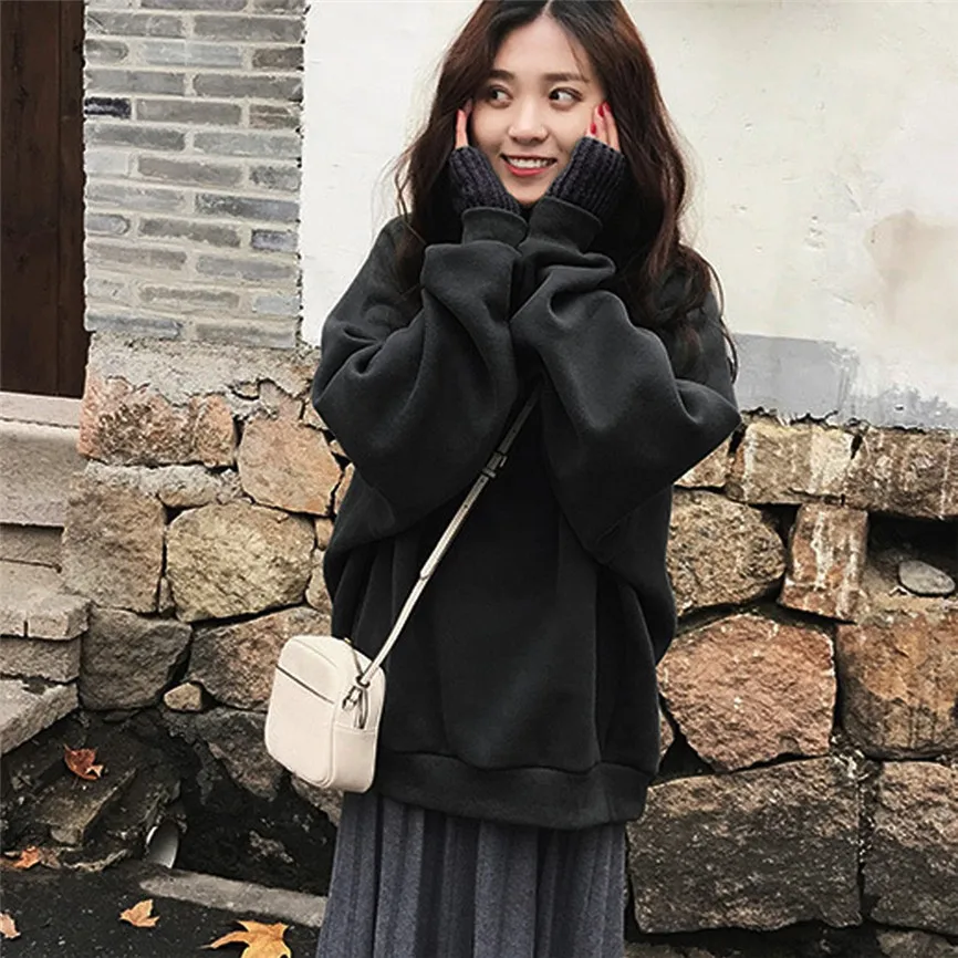 Модные толстовки с капюшоном в стиле Харадзюку для девочек осенний свитер из