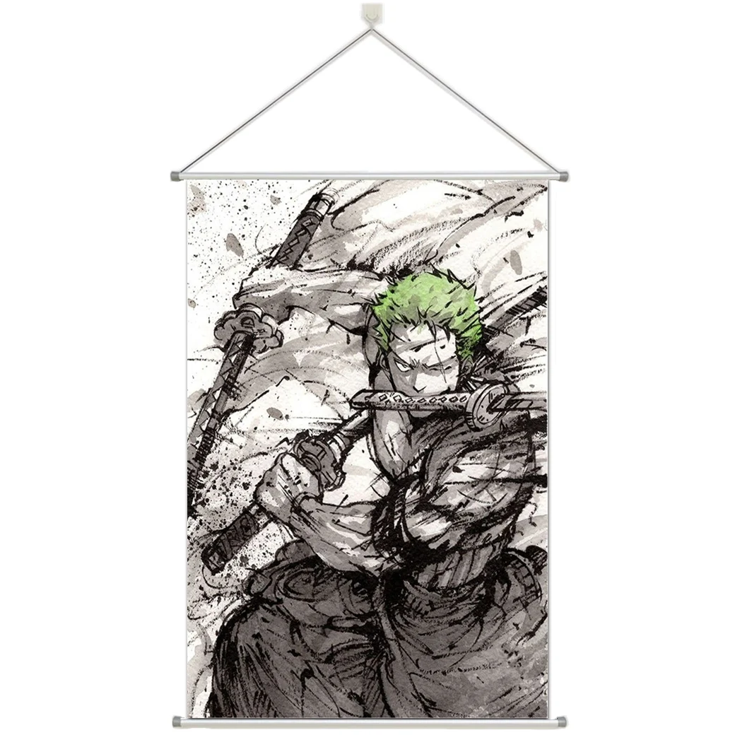 

Anime One Piece Zoro Prsonalize Customer Made Alloy Fabric Wall Poster Scroll 60x90cm 24x36inches