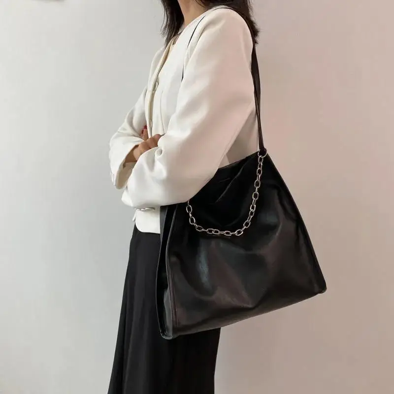 New Casual Chain Crossbody Bags For Women Fashion Simple Shoulder Bag Ladies Fashion Trend Handbags PU Leather Messenger Bags