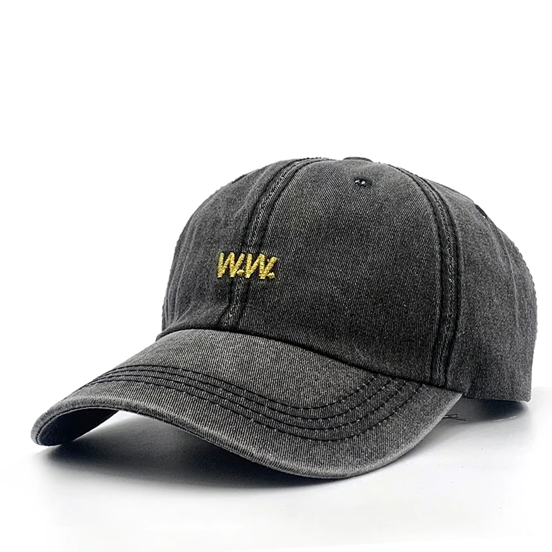 

Fitted-Cap Snapback Hat Gorras Retro Embroidered Baseball Cap Outdoor Leisure Golf Sunshade Hat