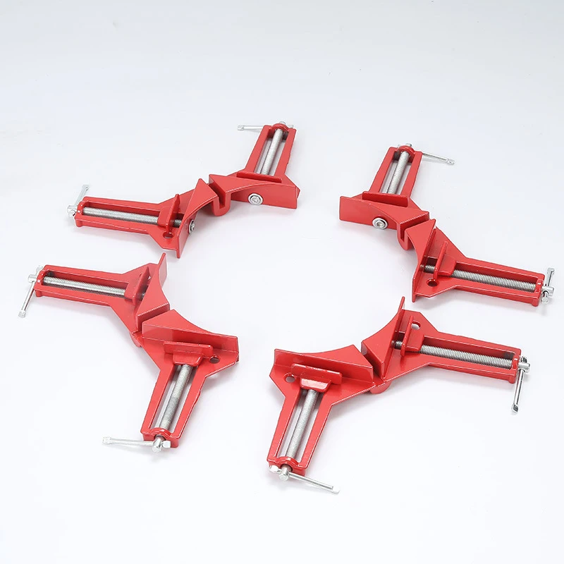 4pcs 4inch 90 Degree Right Angle Clip Picture Frame Corner Clamp 100mm Mitre Clamps Corner Holder Woodworking Hand Tool