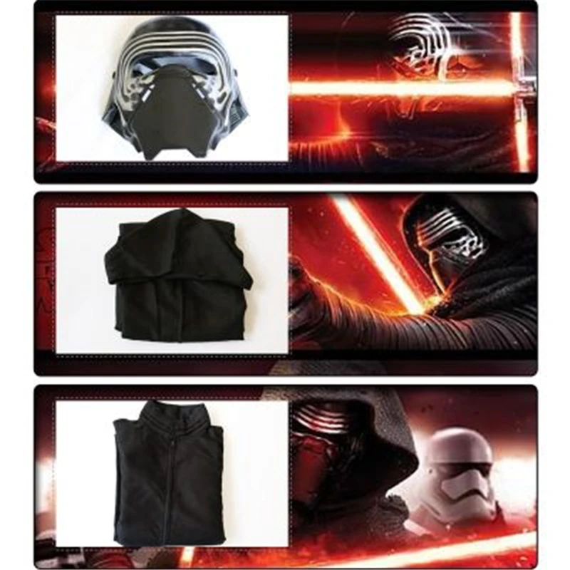 Аниме The Force Awakens (Звёздные войны: Пробуждение силы) Кайло Рен Хэллоуин Косплэй