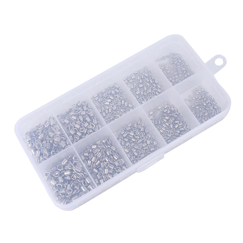 

500pcs/lot Fishing Swivels Rolling Swivel Connector For Fishing Hooks Fishing Accessories