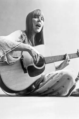 Шелковый постер J020 с изображением музыкальной певицы и звезд Джони Митчелла