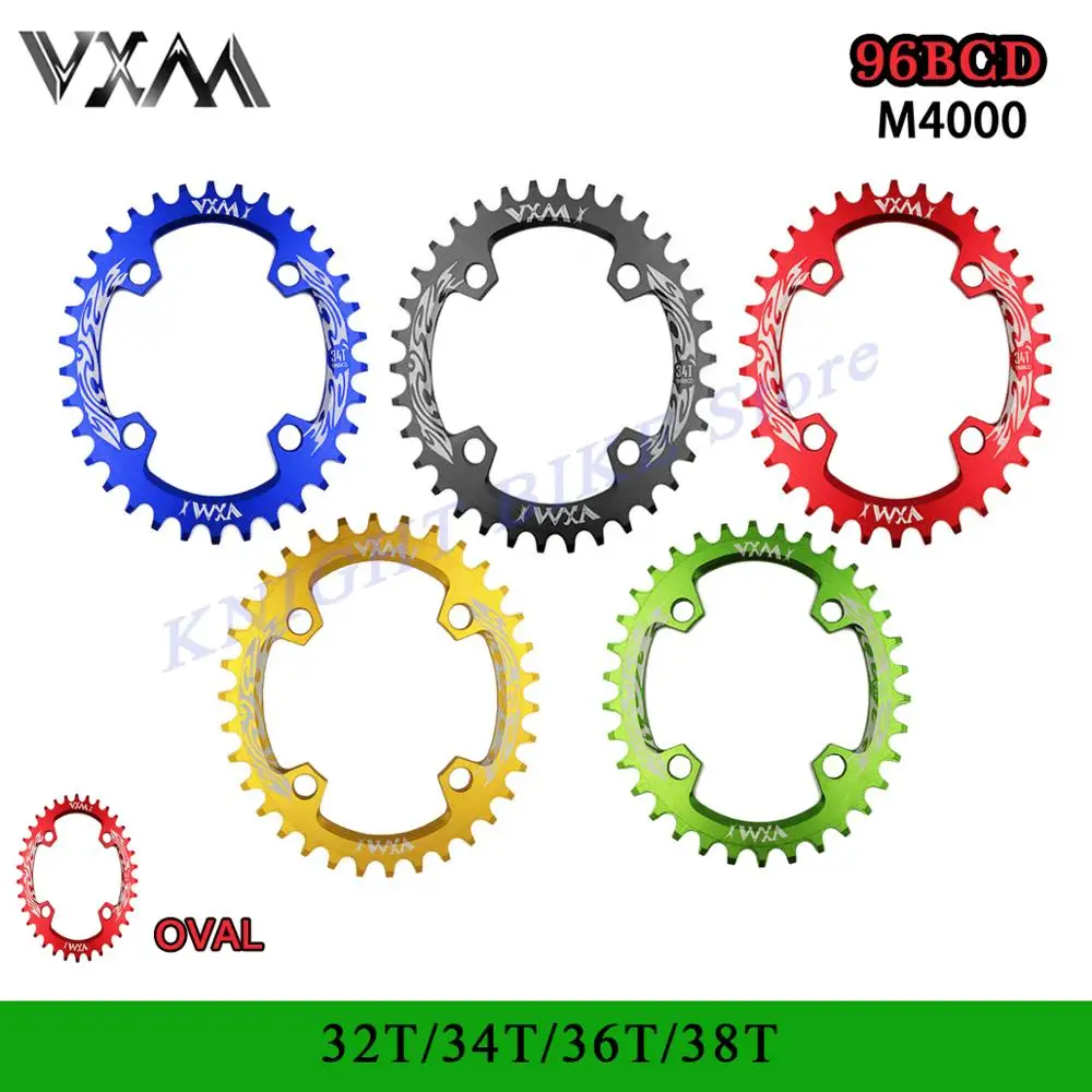 VXM Велосипедный спорт Звездочка 96BCD 32T 34 Т 36 38T MTB велосипед узкая широкая цепь из