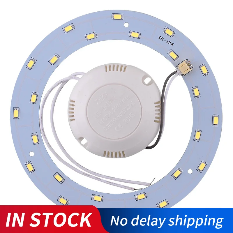 

12W 5730 LED Ring Panel Circle Annular Ceiling Light Lamp Fixture Board Lamp 220V Round Ceiling Board The Circular Lamp