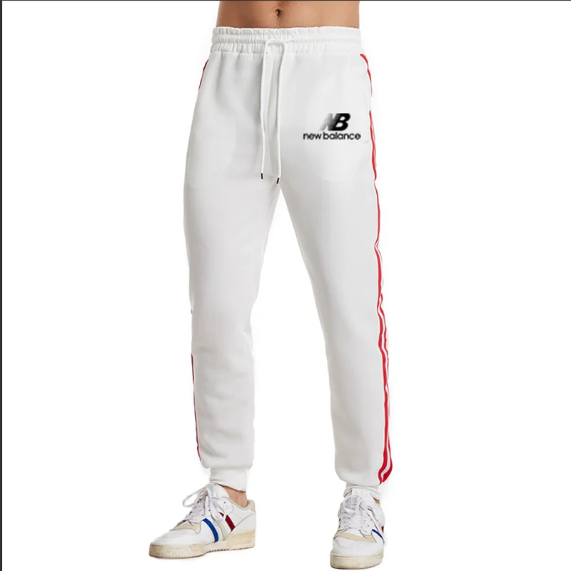

Spring And Summer Men Stripes Breathable Loose Leisure Exercise Jogging Stripe Sports Pants