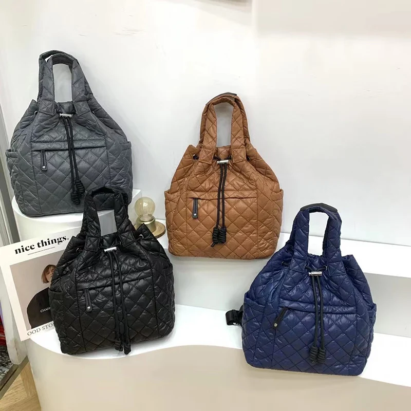 

2021 New Simple Nylon Fabric Fashion Casual Women's Shoulder Portable Multi-function Large Capacity Bag