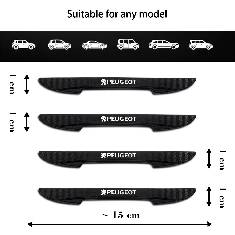 4 шт. Автомобильная эмблема защита края двери наклейка на зеркало заднего вида