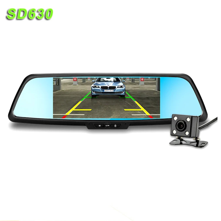 

New 2017 factory wholesale dash cam 7.0"touch screen car black box 1080p FHD two lens car camera