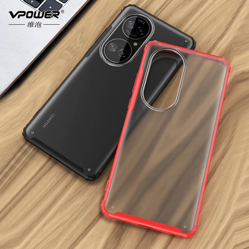 

Чехол для Huawei P40 P50 Pro, Матовый Прозрачный чехол для Huawei P30 / P40 Pro, твердый бампер, жесткие пластиковые чехлы на заднюю панель