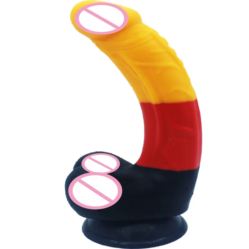 Секс товары 3 размера красочный реалистичный фаллоимитатор с присоской