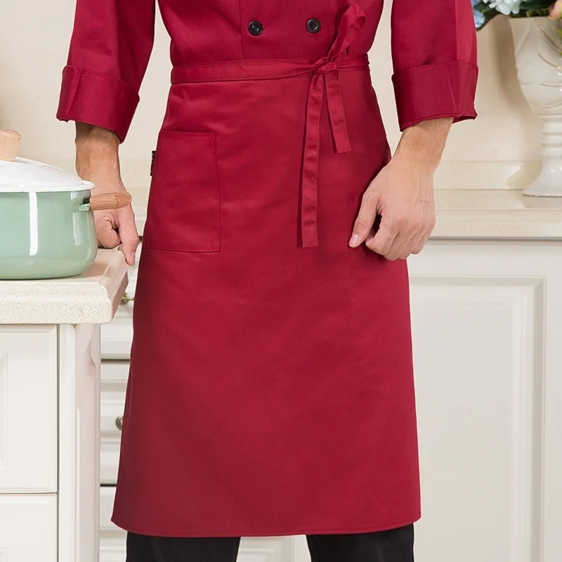 Apron Куртка шеф-повара короткий/длинный рукав рубашка повара бариста ресторан отель Рабочая форма пекарь одежда для официанта - Цвет: Apron