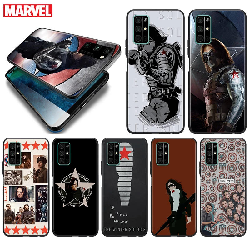 

Silicone Cover Marvel Winter Soldier White Wolf For Honor 9 9S 9A 9C 9X 9N 9i V9 10 10i 10X X10 Lite Pro Shockproof Phone Case