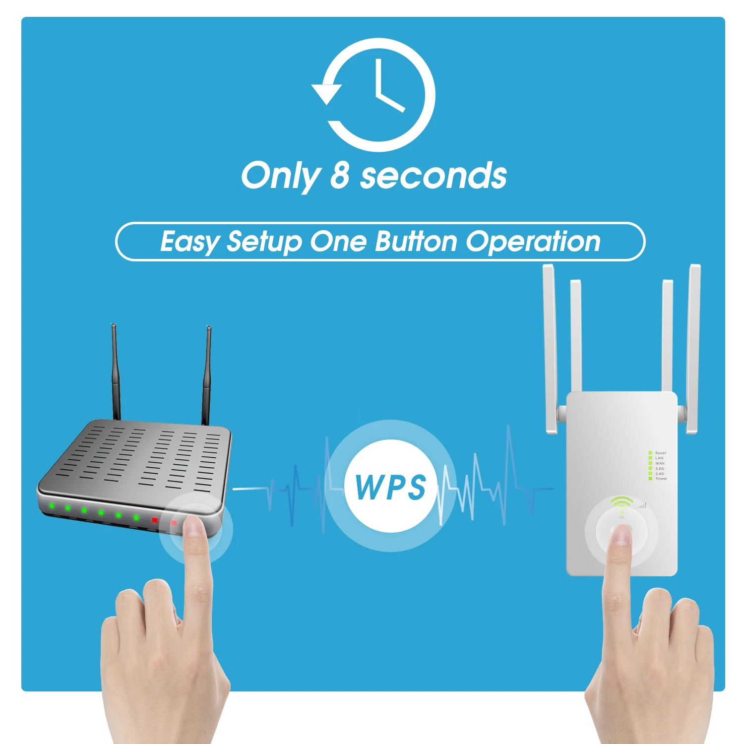 Усилитель-повторитель сигнала Wi-Fi 2 4 ГГц 5 8 Мбит/с | Компьютеры и офис