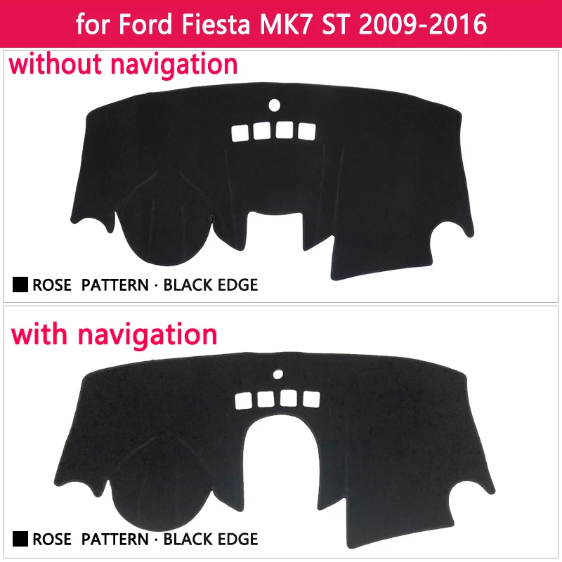 Защитная накладка на приборную панель для Ford Fiesta ST 2009 ~ 2016 MK7 автомобильные