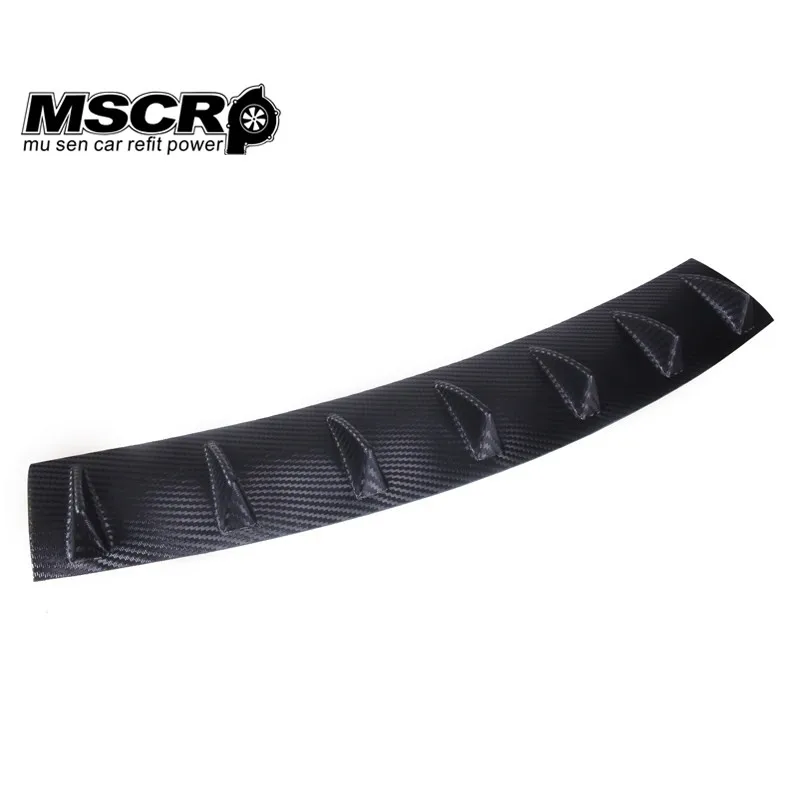 Корпус заднего бампера Акулья плавник 7 крыльев диффузор для губ ABS универсальный