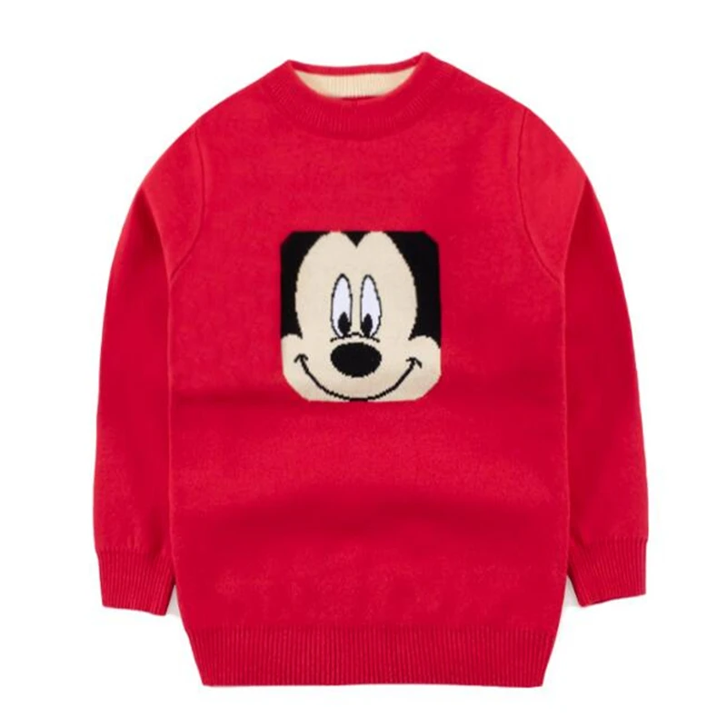 Disney/детский пуловер Свитер с Микки Маусом Свитера для маленьких мальчиков и