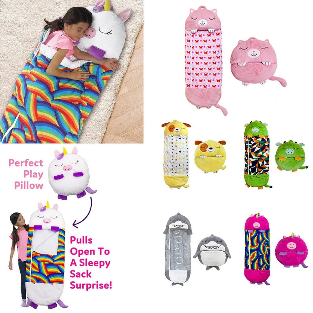 

Baby Sleeping Bag Napper Sleeping Bag for Kids Camping Children Travel Cartoon Lazy One-Piece nap Sleeping Bag Pillow Blanket