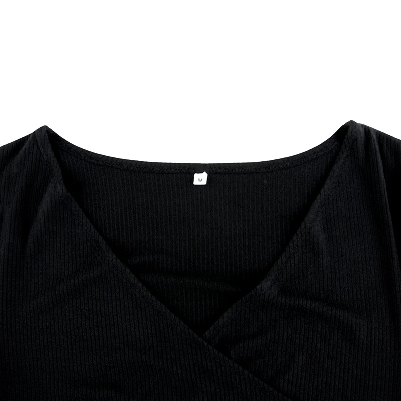 

Elegant V Neck Fashion Mini Frill Dress Party Club Knitted Dresses Street Style Women Ruffles Skinny Slim Dress