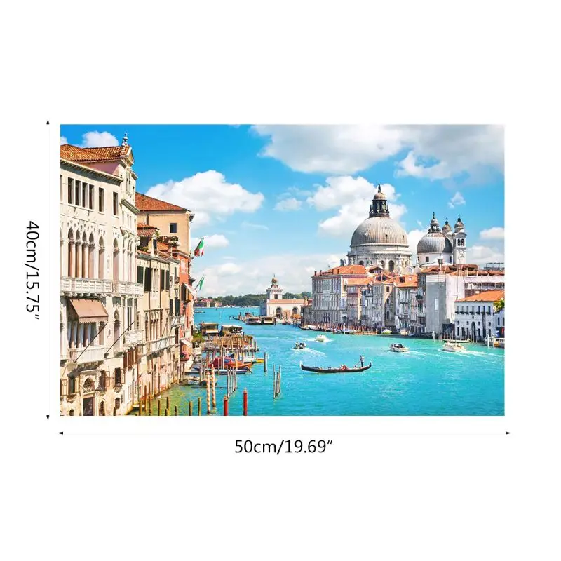 

Sea City Digital Oil Painting By Numbers Canvas Wall Picture DIY Hand Painted R7RC
