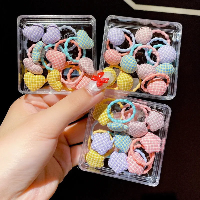 

Эластичная повязка для волос для маленьких девочек, милый мультяшный завязка для волос с волнистыми точками, маленькие милые аксессуары дл...