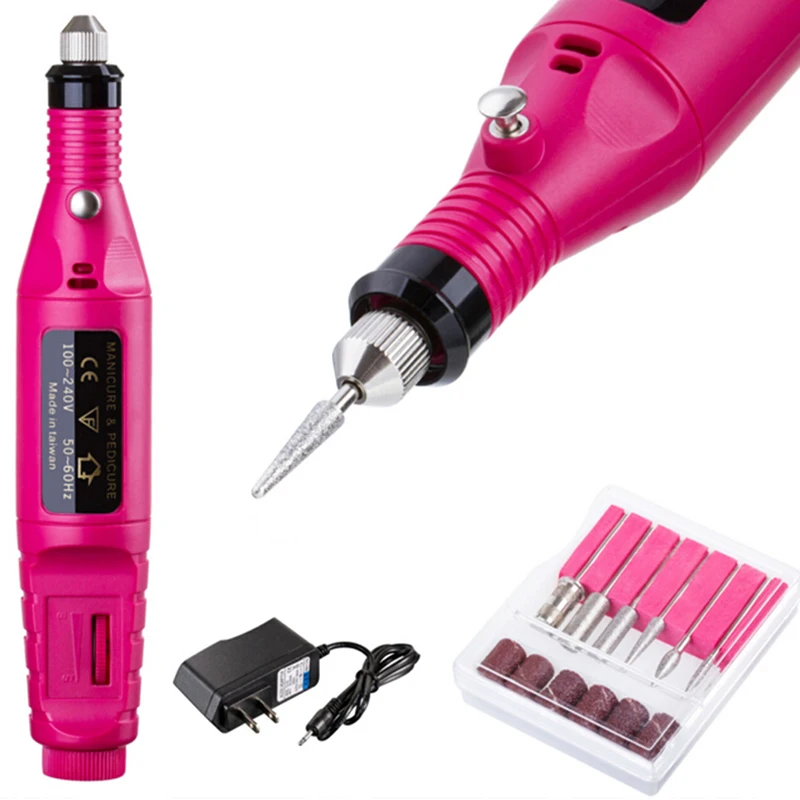 1Set Professional Electric Nail Drill Machine Kit Manicure Machine Nail Art Pen...