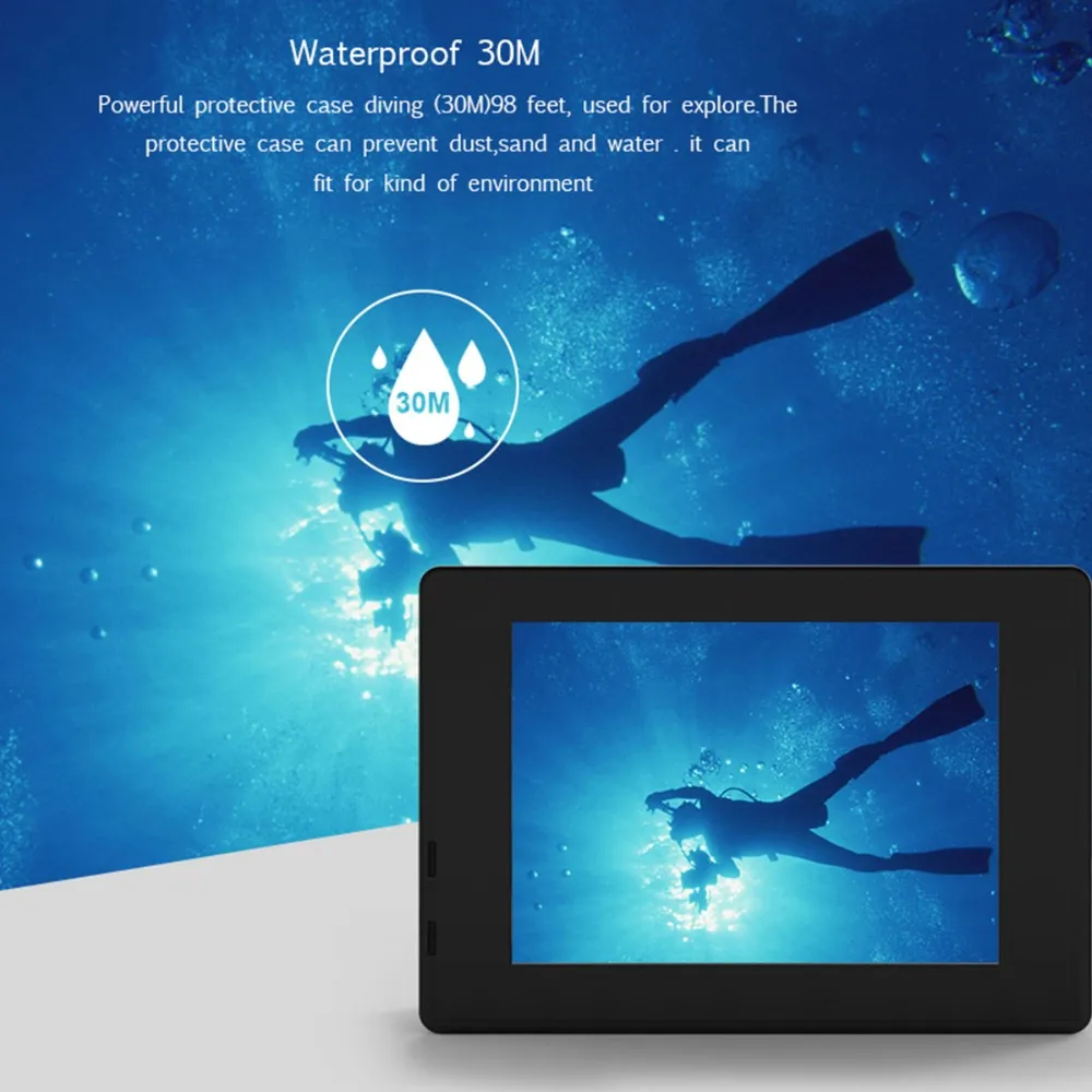 Ультра HD Экшн-камера F68 F68R 4K 24FPS Novatek 96660 для SONY IMX078 объектив дистанционного управления Wifi go Водонепроницаемая 30m pro спортивная камера