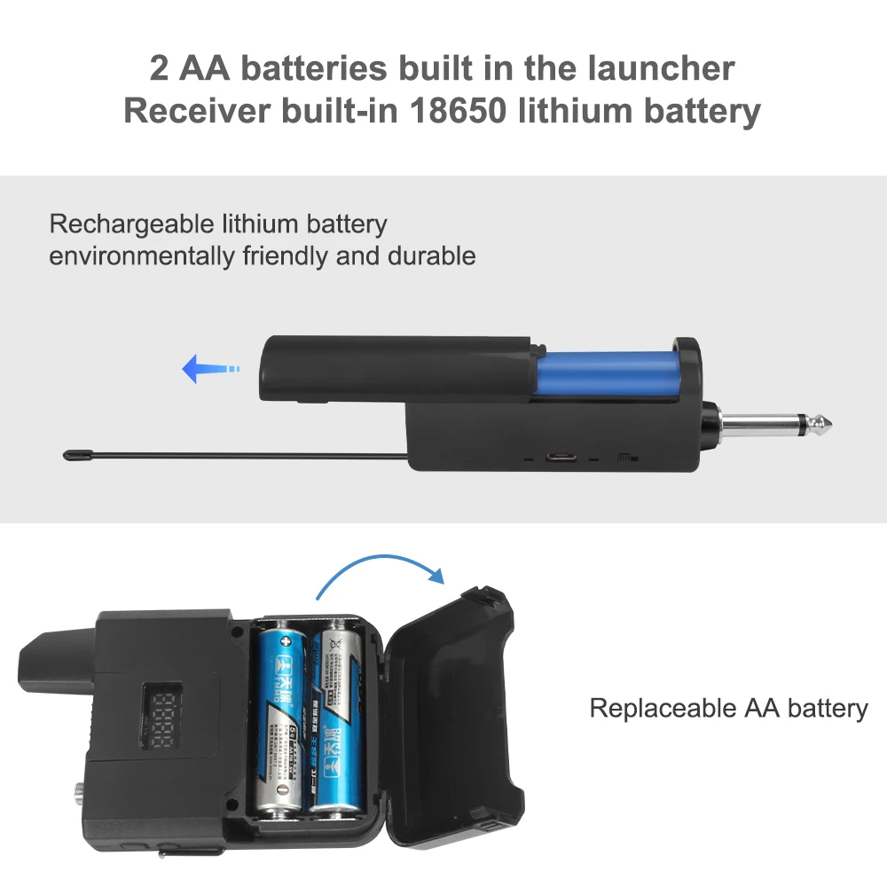 Двойная беспроводная гарнитура УВЧ петличная микрофонная система микрофон на