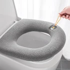 Подушка для унитаза, Всесезонная, утолщенная, трикотажная, с кольцом