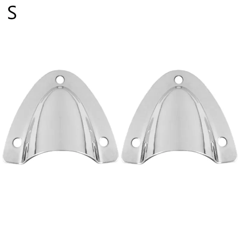 

2pcs Marine Grade Stainless Steel Midget Clam Shell Wire Cable Vent Cover Hose