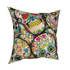 Винтажные наволочки для диванных подушек с изображением черепа