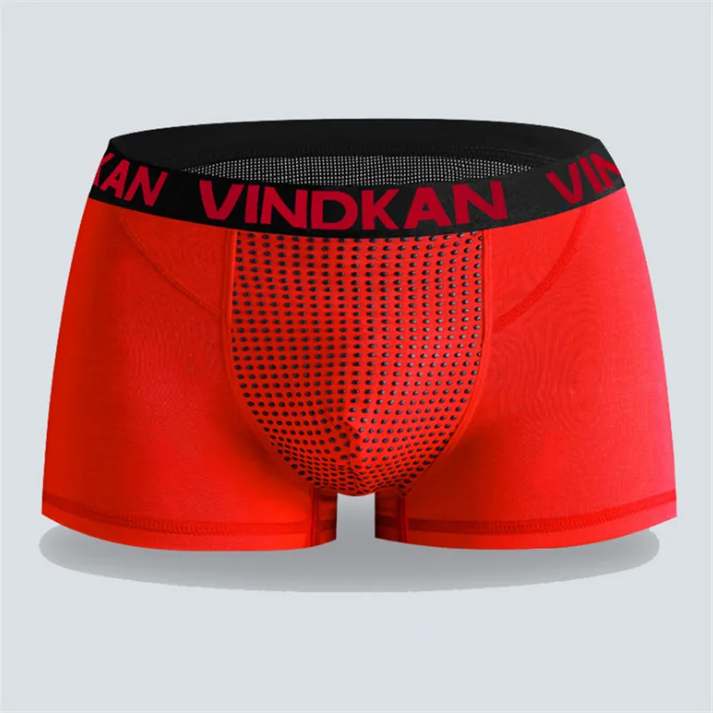 British Large Size Men's Underpants Health 30 Magnet Anion Boxer Shorts Far Infrared Fibre Flat Panties