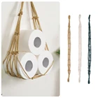 Nordic из хлопчатобумажного каната держатель для туалетной Бумага журнал держатель книг дома, отеля, для хранения висячий карман стеллаж для выставки товаров Ванная комната Декор