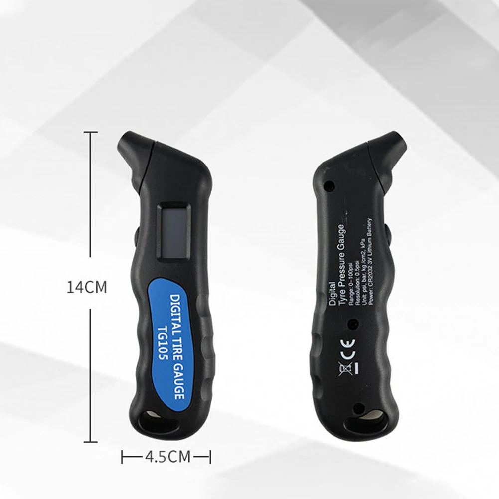 TG105 цифровой автомобильный измеритель давления в шинах манометр ЖК дисплей