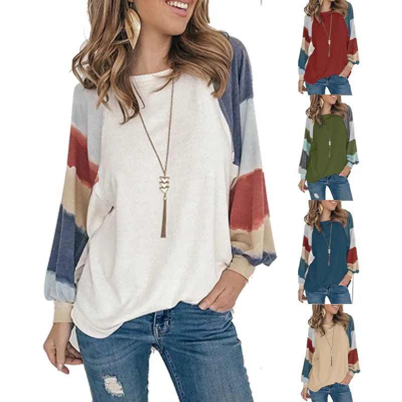 Женский облегающий пуловер с круглым вырезом и длинным рукавом | Женская одежда