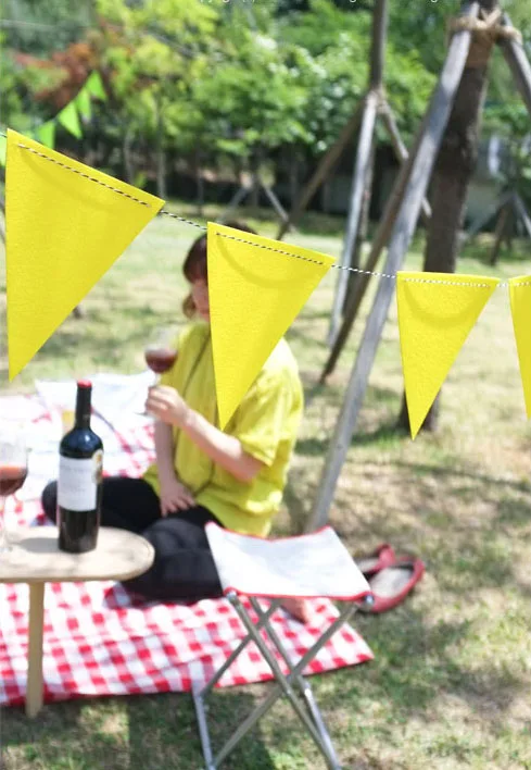 1 Набор желтых баннеров для детей Гирлянд украшения дня рождения вечеринки